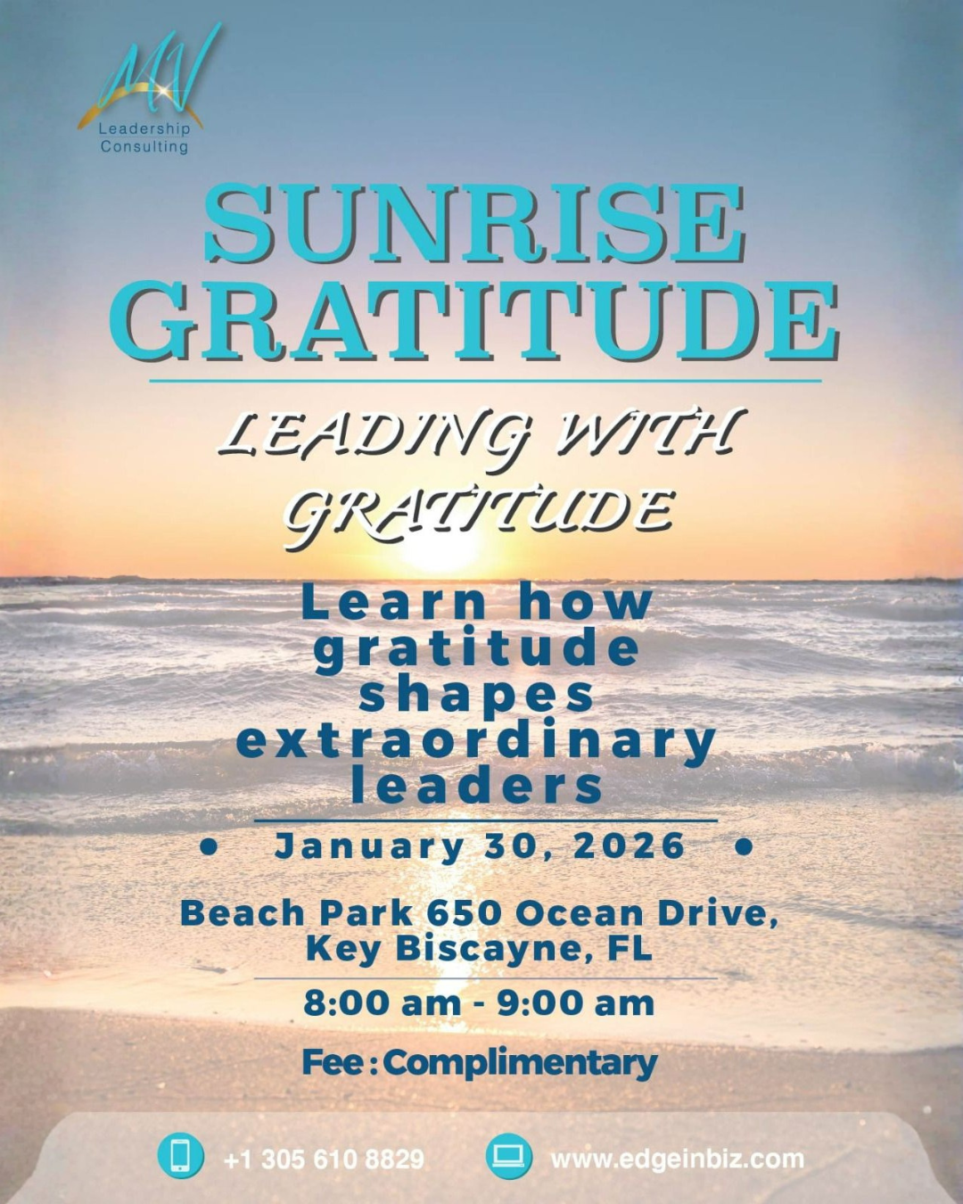 Sunrise Gratitude – Leading with Gratitude
